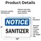 Signmission Sanitizer, 10 in W x Rectangle, Vinyl Decal OS-2PACK-NS-D-710-L-18239 - alternate 4